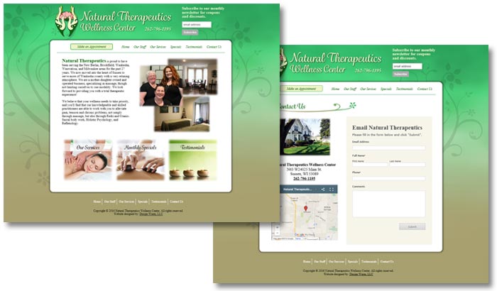 Natural Therapeutics Wellness Center Website Design